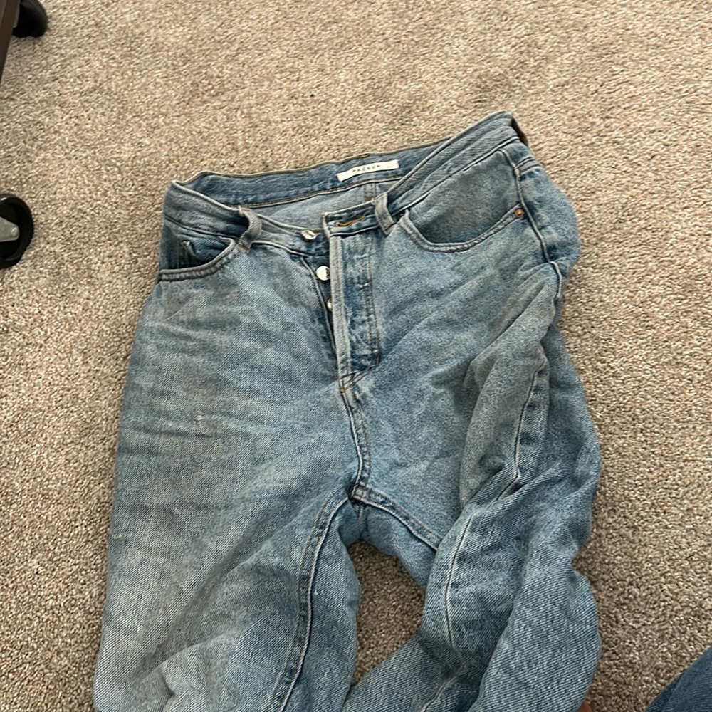 High rise boot cut jeans